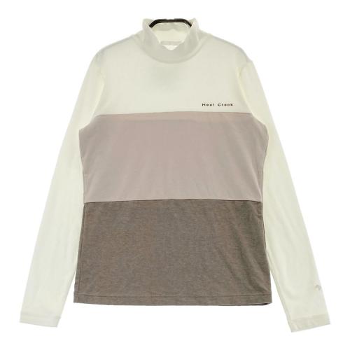 サイズ：2 PEARLY GATES パーリーゲイツ  ハイネック長袖Tシャツ  ブラウン系 [240101434223] ゴルフウェア レディース ストスト サイズ：2 PEARLY GATES パーリーゲイツ ハイネック長袖Tシャツ
