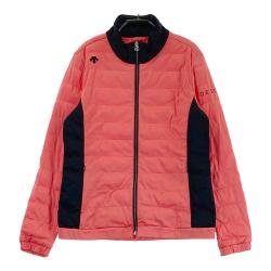 coco 中古 デサントゴルフ DESCENTE GOLF レディース ダウンジャケット M ベージュ フード付き 裏起毛 DESCENTE GOLF デサントゴルフ レディース エアーポケット