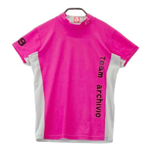 サイズ：38 ARCHIVIO アルチビオ  襟付 半袖Tシャツ  ピンク系 [240101436439] ゴルフウェア レディース ストスト ARCHIVIO アルチビオ 襟付 半袖Tシャツ ピンク系 サイズ：38