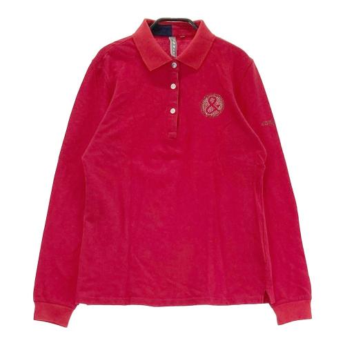 サイズ：L AND PER SE アンパスィ  ハイネック 長袖Tシャツ  レッド系 [240101428184] ゴルフウェア メンズ ストスト AND PER SE アンパスィ ハイネック 長袖Tシャツ レッド系 サイズ