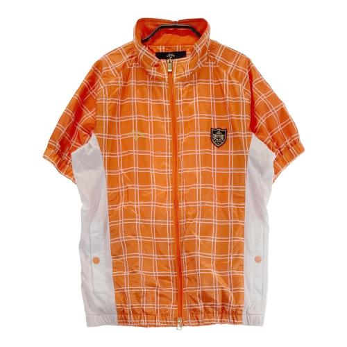 サイズ：M MUNSING WEAR マンシングウェア  メッシュ切替 半袖ジャケット  イエロー系 [240101467798] ゴルフウェア レディース ストスト MUNSING WEAR マンシングウェア 半袖ポロシャツ イエロー系