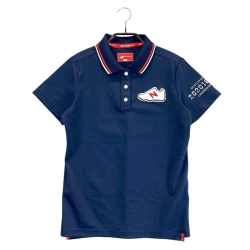 【美品】NEW BALANCE GOLF 半袖ポロシャツ ネイビー サイズ0 NEW BALANCE GOLF ニューバランス 半袖ポロシャツ ネイビー系 サイズ