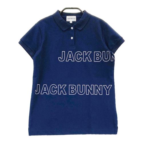 Jack Bunny!! ネイビー ポロシャツ サイズ6 直営店舗&公式オンライン限定】うさぎ刺繍PEポロシャツ | Jack