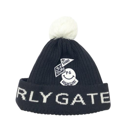 パーリーゲイツ　ニコちゃん　ニット　セーター　0サイズ　ネイビー定価¥37400 パーリーゲイツ ニコちゃん ニット セーター 0サイズ ネイビー