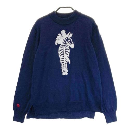 PEARLY GATES パーリーゲイツ ウール ニットセーター 星条旗 ネイビー