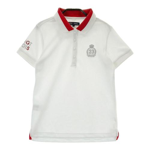 23区　ゴルフ　ポロシャツ新品 23区GOLF 23区ゴルフ 半袖ポロシャツ オレンジ ロゴ白 メンズ M ゴルフ