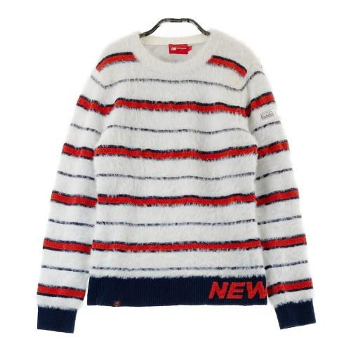 サイズ：0 NEW BALANCE GOLF ニューバランス  ニットセーター  ホワイト系 [240101363386] ゴルフウェア レディース ストスト NEW BALANCE GOLF ニューバランス ニットセーター ホワイト系