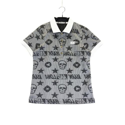未使用　MARK & LONA 星　半袖　ポロシャツ　黒 中古 メンズ マークアンドロナ MARK&LONA 半袖ポロシャツ 48(L