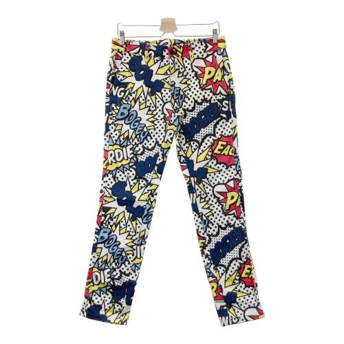 新品 ジャックバニー ゴルフパンツ ジグザグ柄 メンズ サイズ4 オレンジ 新品 ジャックバニー ゴルフパンツ ジグザグ柄 メンズ サイズ4