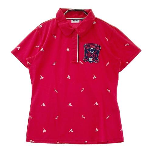 FILA GOLF フィラゴルフ 半袖ポロシャツ レッド系 サイズ：L ランク：A