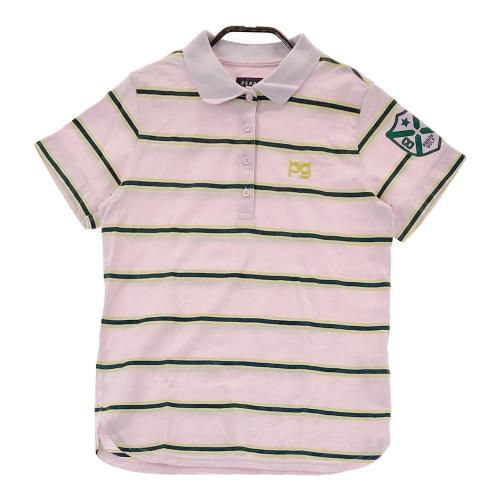 PEARLY GATES パーリーゲイツ 半袖ポロシャツ ジャガード バイカラー