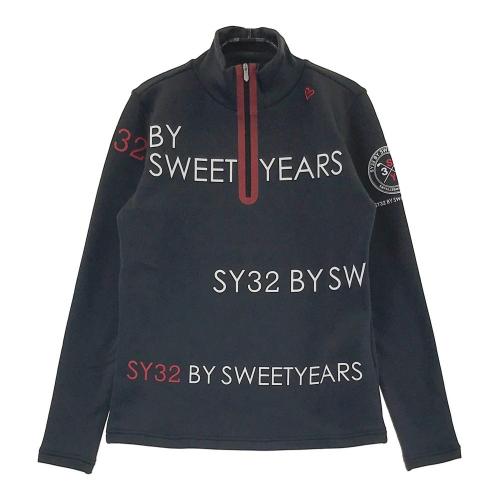 サイズ：M SY32 BY SWEET YEARS GOLF エスワイサーティトゥ  ハイネック 長袖Tシャツ ベロア地  ホワイト系 [240101421969] ゴルフウェア レディース ストスト SY32 BY SWEET YEARS GOLF エスワイサーティトゥ ハイネック