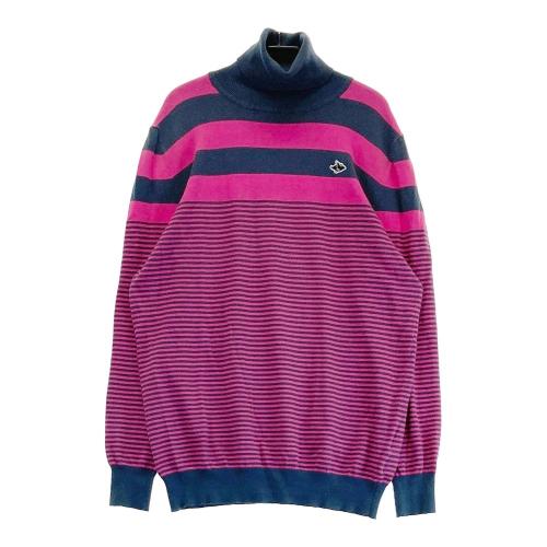 PEARLY GATES パーリーゲイツ タートルニットセーター ボーダー柄