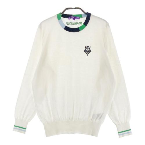 BEAMS GOLF ビームスゴルフ ニットセーター ホワイト系 サイズ