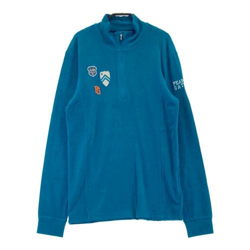 PGG PEARLY GATESハーフジップ長袖 Tシャツ ネイビー系 5 PEARLY GATES パーリーゲイツ 2023年モデル ハーフジップ 長袖T