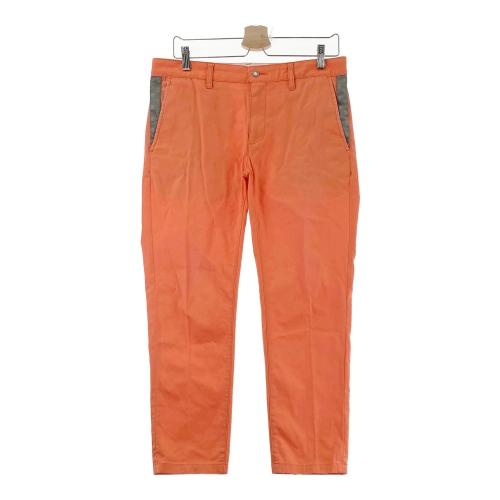 【美品✨】MARK & LONA ストレッチチェックパンツ サイズ50 MARK&LONA マークアンドロナ ストレッチパンツ オレンジ系 サイズ：L
