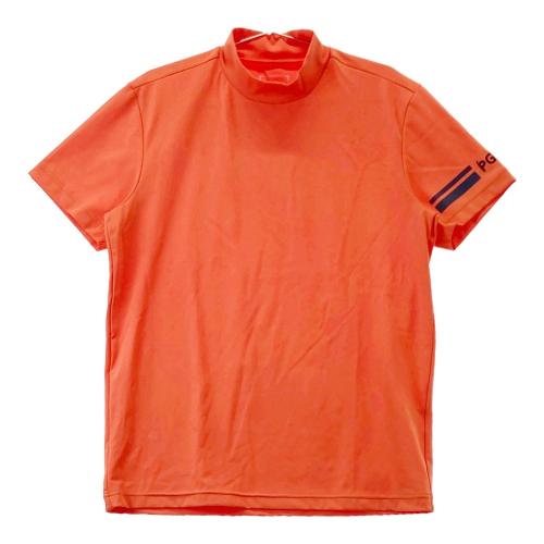 サイズ：4 PGG PEARLY GATES パーリーゲイツ  クルーネック半袖Tシャツ  オレンジ系 [240101446137] ゴルフウェア メンズ ストスト PGG PEARLY GATES パーリーゲイツ クルーネック半袖Tシャツ