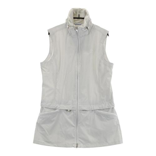 サイズ：M MUNSING WEAR マンシングウェア  ジップ ノースリーブワンピース  ブラック系 [240101354563] ゴルフウェア レディース ストスト MUNSING WEAR マンシングウェア ジップ ノースリーブワンピース