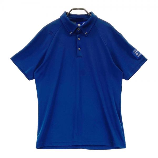 DESCENTE GOLF デサントゴルフ 半袖ポロシャツ ブルー系 サイズ