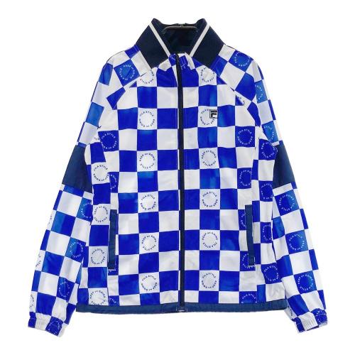サイズ：M FILA GOLF フィラゴルフ TA4EL700 ニットセーター ドット柄 ブルー系 [240101431097] ゴルフウェア レディース ストスト FILA GOLF フィラゴルフ TA4EL700 ニットセーター ドット柄