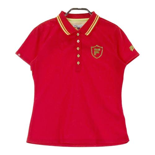 FILA GOLF フィラゴルフ 半袖ポロシャツ レッド系 サイズ：L ランク：A
