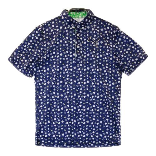 PUMA GOLF プーマゴルフ 半袖ポロシャツ パイナップル総柄