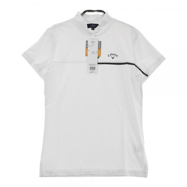 CALLAWAY キャロウェイ ハイネック 半袖Tシャツ ホワイト系