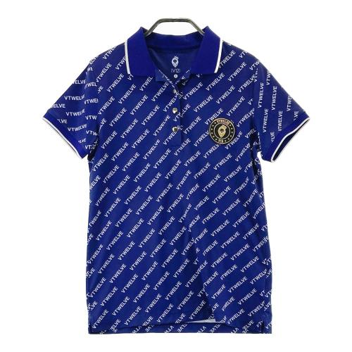 V12 ヴィトゥエルヴ 半袖ポロシャツ ボーダー柄 ブラック系 サイズ：O