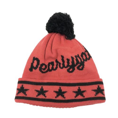 PEARLY GATES パーリーゲイツ ニット帽 星条旗柄 ネイビー系 ランク：B