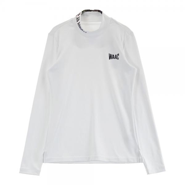 サイズ：1 WAAC ワック 072234053 2023年 ハイネック 長袖Tシャツ  ホワイト系 [240101398825] ゴルフウェア レディース ストスト サイズ：1 WAAC ワック 072234053 2023年 ハイネック 長袖T