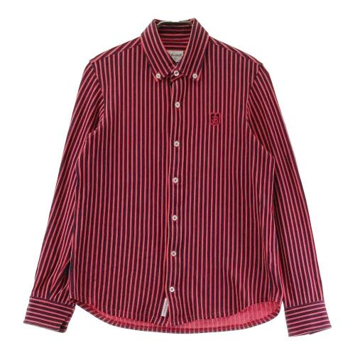 サイズ：6 JACK BUNNY ジャックバニー  長袖シャツ ボタンダウン  レッド系 [240101458961] ゴルフウェア メンズ ストスト JACK BUNNY ジャックバニー 長袖シャツ ボタンダウン レッド系