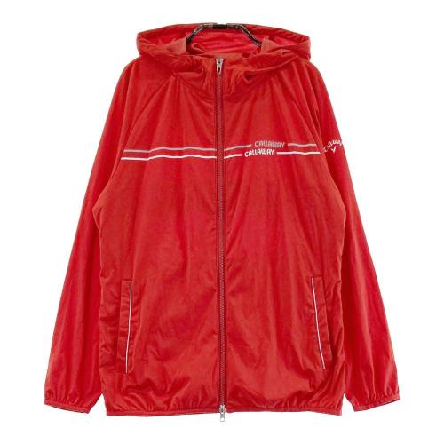 MARK&LONA マークアンドロナ ジップパーカー 総柄 レッド系