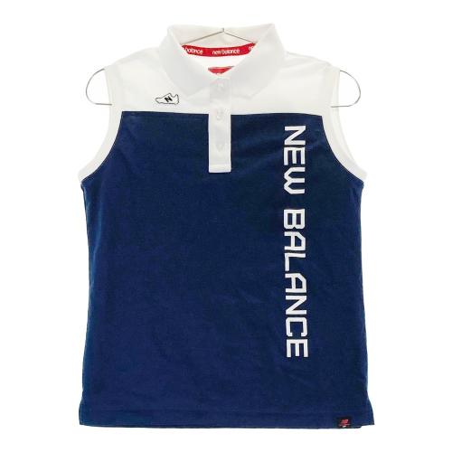 サイズ：0 NEW BALANCE GOLF ニューバランス  モックネック ノースリーブシャツ  ネイビー系 [240101442268] ゴルフウェア レディース ストスト NEW BALANCE GOLF ニューバランス モックネック ノースリーブ