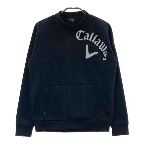 サイズ：S CALLAWAY キャロウェイ  長袖スウェット プリント  ネイビー系 [240101478142] ゴルフウェア レディース ストスト CALLAWAY キャロウェイ 長袖スウェット プリント ネイビー系