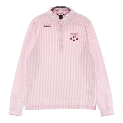 ZOY ゾーイ ハイネック 長袖Tシャツ ボーダー柄 ピンク系 サイズ
