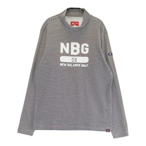 サイズ：5 NEW BALANCE GOLF ニューバランス  フード付裏メッシュ ジップジャケット ボーダー柄 ブラック系 [240101460774] ゴルフウェア メンズ ストスト NEW BALANCE GOLF ニューバランス フード付裏メッシュ ジップ