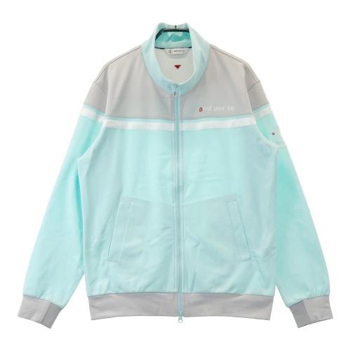 AND PER SE アンパスィ 裏メッシュ ジップジャケット パープル系