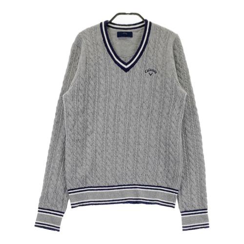 Callaway/キャロウェイ ゴルフ ニットセーター【ライトグレー/LL】美品 Callaway 【40％OFFセール】セーター レディース キャロウェイ