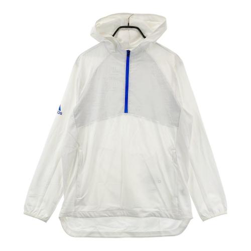 サイズ：L ADIDAS GOLF アディダスゴルフ 2024年モデル フード付 ハーフジップ 長袖ブルゾン  ピンク系 [240101430962] ゴルフウェア メンズ ストスト ADIDAS GOLF アディダスゴルフ 2024年モデル フード付 ハーフ