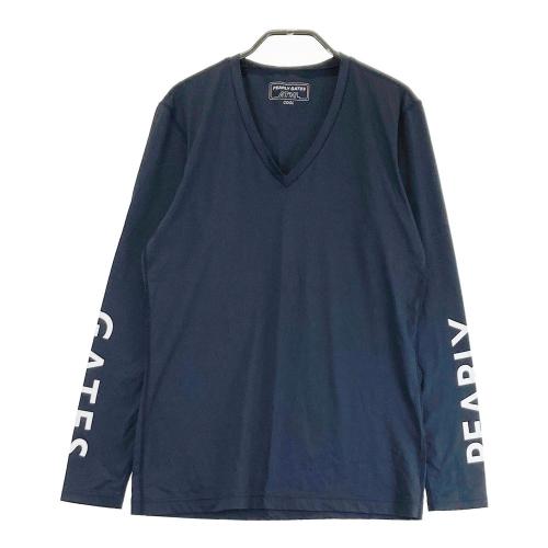 PEARLY GATES パーリーゲイツ Vネック 長袖 インナーTシャツ ボーダー