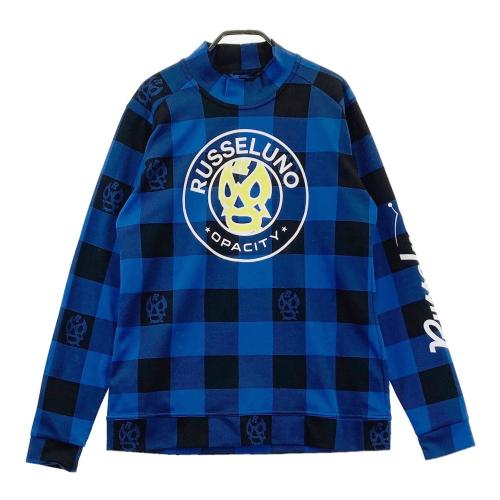 サイズ：5 RUSSELUNO ラッセルノ  ハイネック 長袖Tシャツ  グリーン系 [240101424324] ゴルフウェア メンズ ストスト RUSSELUNO ラッセルノ ハイネック 長袖Tシャツ グリーン系