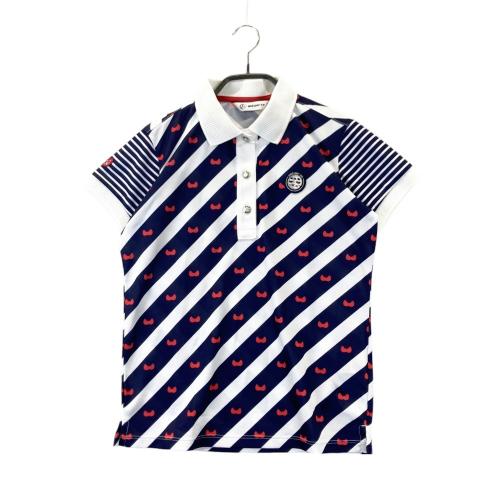 and per se アンパスィ ポロシャツ ストライプ柄 Mサイズ 日本製