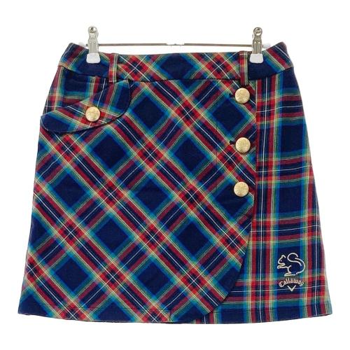 CALLAWAY キャロウェイ ストレッチスカート チェック柄 オレンジ