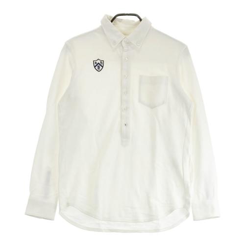 PEARLY GATES パーリーゲイツ 長袖ポロシャツ ワッペン ボーダー