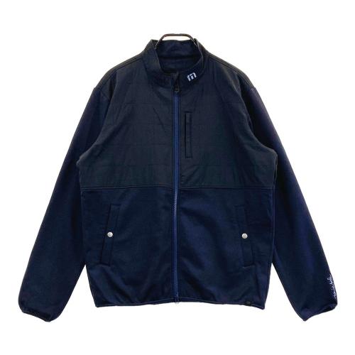 サイズ：XL TRAVIS MATHEW トラビスマシュー ; フード付 ニットジップジャケット 裏起毛  ネイビー系 [240101499058] ゴルフウェア メンズ ストスト TRAVIS MATHEW トラビスマシュー ; フード付 ニットジップ