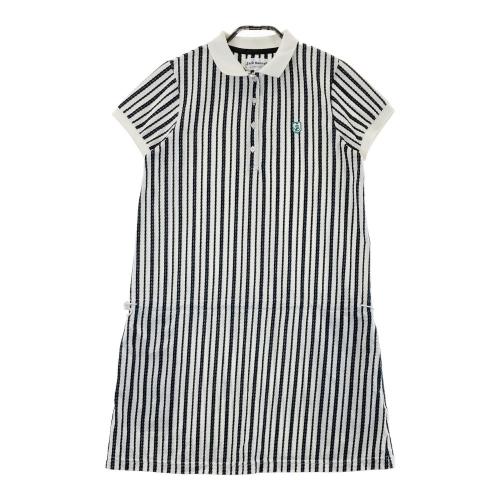 新品　ジャックバニー　ワンピース　半袖　ラインロゴ　オフホワイト　サイズ1 新品 ジャックバニー ワンピース 半袖 オフホワイト 背面ライン
