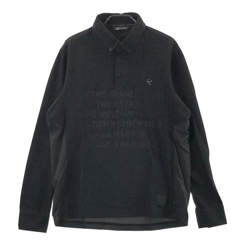 adidas - 【新品未使用】完売品アディダス ゴルフ 長袖ニットポロシャツ Ｌ ADIDAS GOLF アディダスゴルフ 長袖 ニットポロシャツ ブラック