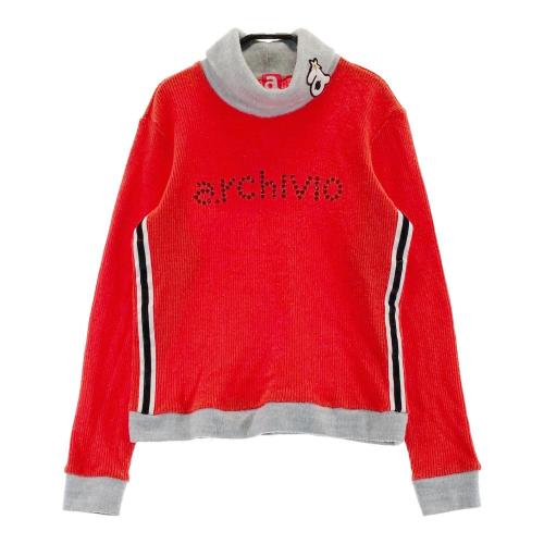 ARCHIVIO アルチビオ ; タートルネック ニットセーター フリンジ
