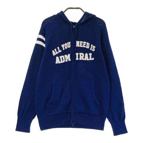 ADMIRAL アドミラル ニットメッシュ ジップパーカー ピンク系