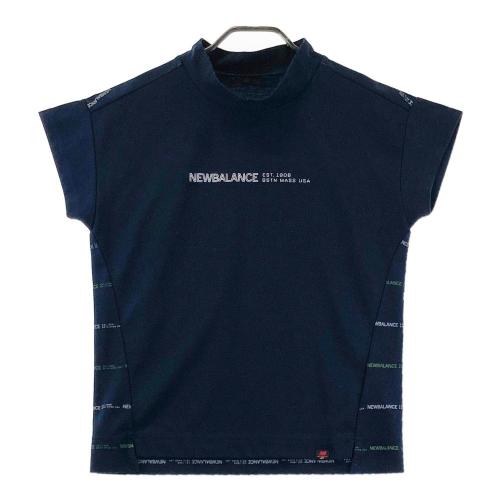 サイズ：4 NEW BALANCE GOLF ニューバランス  ハイネック 半袖Tシャツ  ネイビー系 [240101443673] ゴルフウェア メンズ ストスト NEW BALANCE GOLF ニューバランス ハイネック 半袖Tシャツ